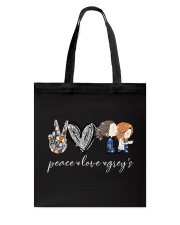 Peace love grey's Tote Bag tile