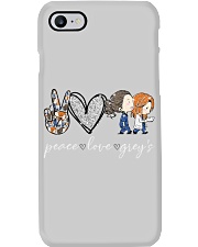 Peace love grey's Phone Case tile