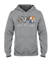 Peace love grey's Hooded Sweatshirt tile