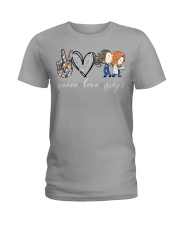 Peace love grey's Ladies T-Shirt tile