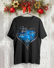 Back the blue Classic T-Shirt lifestyle-holiday-crewneck-front-2
