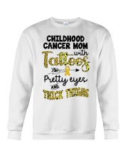 Childhood cancer mom Crewneck Sweatshirt front