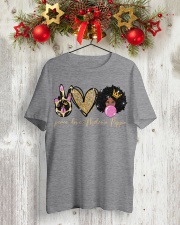 Peace Love Melanin Poppin Classic T-Shirt lifestyle-holiday-crewneck-front-2