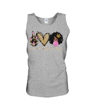 Peace Love Melanin Poppin Unisex Tank tile