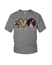 Peace Love Melanin Poppin Youth T-Shirt tile