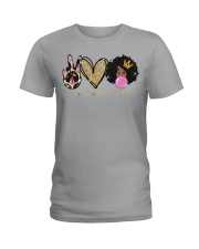 Peace Love Melanin Poppin Ladies T-Shirt tile