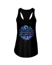 That's what I do Ladies Flowy Tank tile