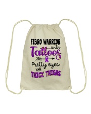 Fibro warrior Drawstring Bag tile