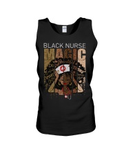 Black nurse magic Unisex Tank tile