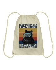 That's what I do Drawstring Bag tile