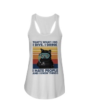 That's what I do Ladies Flowy Tank tile