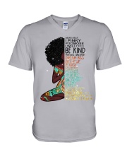 I pinky promise I will V-Neck T-Shirt tile