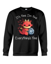 It's fine I'm fine Crewneck Sweatshirt tile
