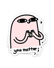 You matter Sticker - 4 pack (Vertical) front