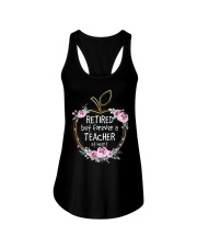 Retired but forever a teacher at heart Ladies Flowy Tank tile