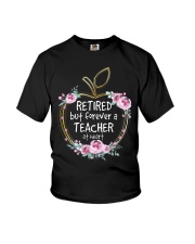 Retired but forever a teacher at heart Youth T-Shirt tile