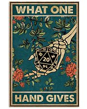 What One Hand Gives 11x17 Poster front