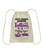 Cystic fibrosis warrior Drawstring Bag tile