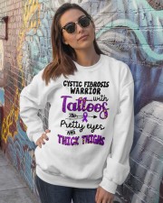 Cystic fibrosis warrior Crewneck Sweatshirt lifestyle-unisex-sweatshirt-front-3