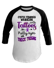 Cystic fibrosis warrior Baseball Tee tile