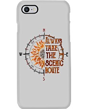 Always take the scenic route Phone Case tile