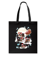 Trashing through the snow Tote Bag tile