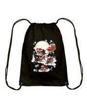 Trashing through the snow Drawstring Bag tile