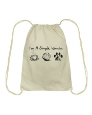 I'm a simple woman Drawstring Bag tile