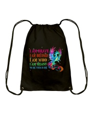 I am brave Drawstring Bag tile