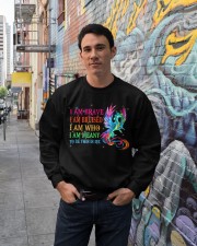 I am brave Crewneck Sweatshirt lifestyle-unisex-sweatshirt-front-2