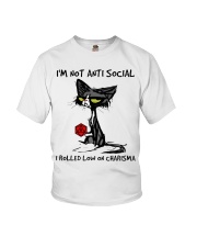 I'm not anti social Youth T-Shirt tile