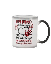 My Mind Still Talk To You Color Changing Mug tile