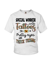 Social worker with tattoos Youth T-Shirt tile