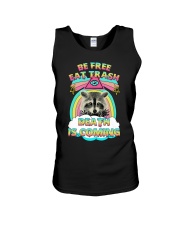 Eat trash Unisex Tank tile