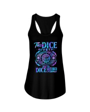 The dice giveth Ladies Flowy Tank tile
