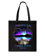 Husband and wife camping partners for life Tote Bag tile