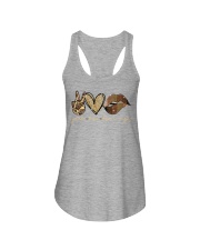 Peace love brown sugar Ladies Flowy Tank tile