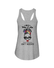 I am who I am Ladies Flowy Tank tile
