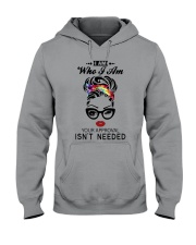 I am who I am Hooded Sweatshirt tile
