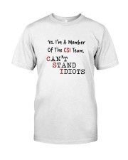 The Csi Team Classic T-Shirt front