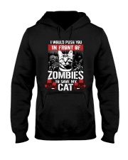 My Cat And Zombies Hooded Sweatshirt thumbnail