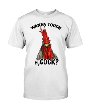 Funny Chicken T-shirt For A Happy New Day Premium Fit Mens Tee front