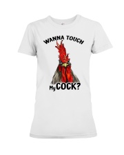 Funny Chicken T-shirt For A Happy New Day Premium Fit Ladies Tee thumbnail