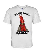 Funny Chicken T-shirt For A Happy New Day V-Neck T-Shirt thumbnail