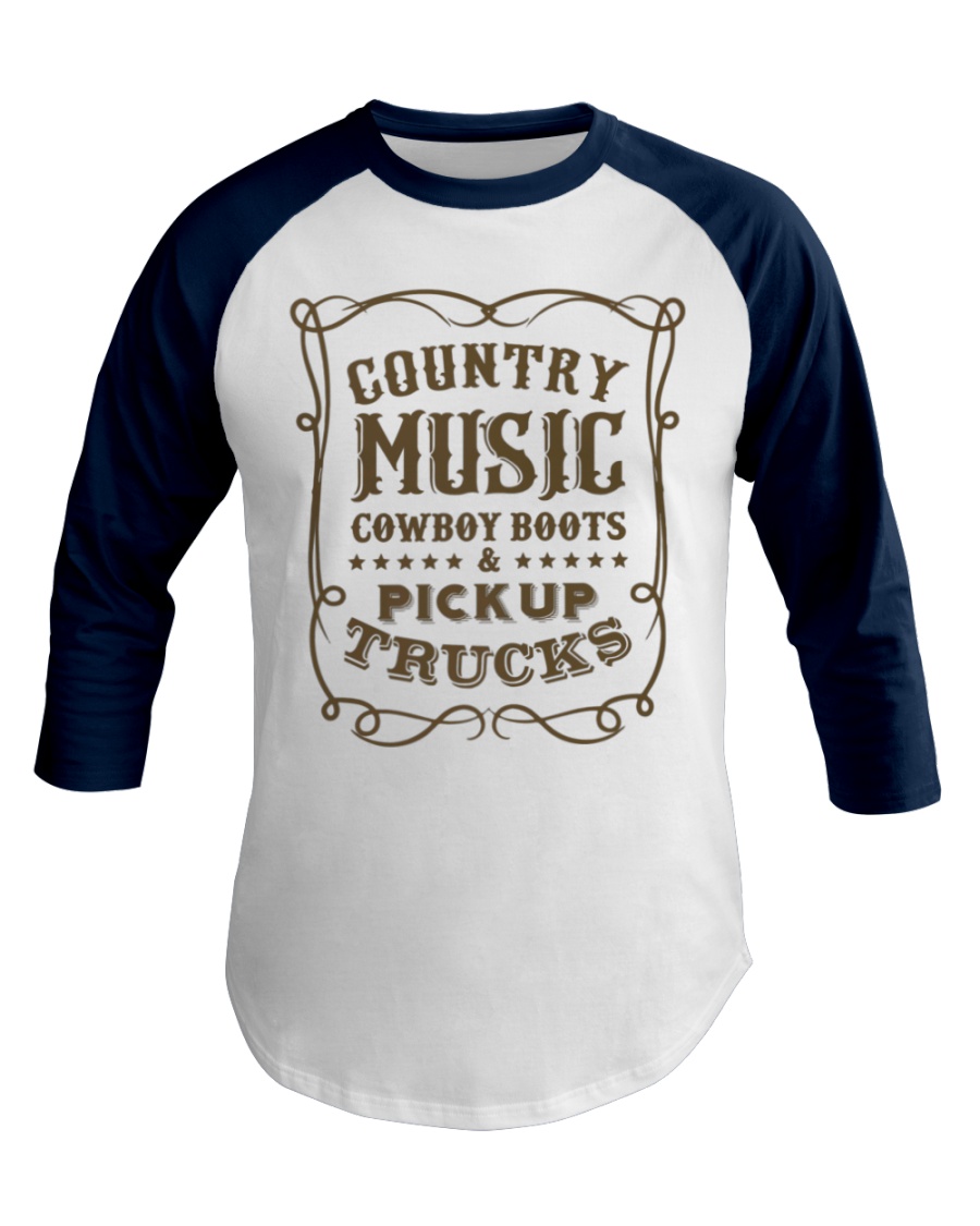COWBOY BOOTS and PICKUP TRUCKS Baseball Tee
