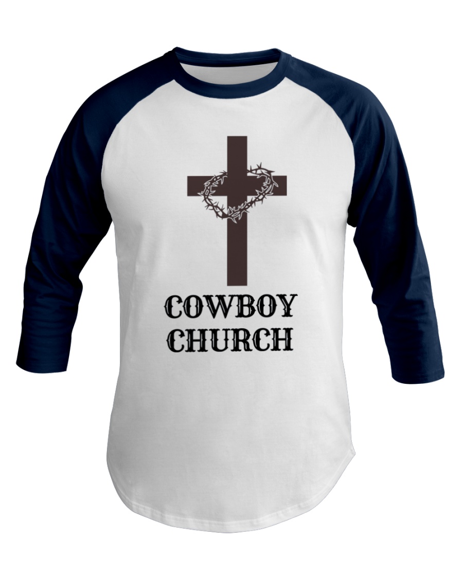 Cowboy Church Baseball Tee