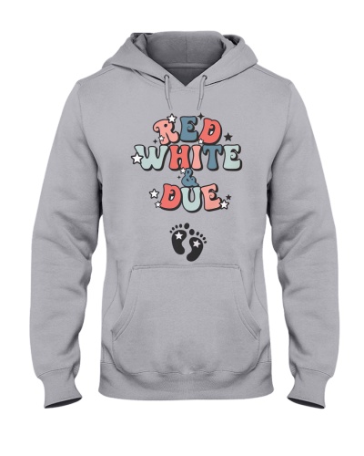 Red White & Due Hooded Sweatshirt