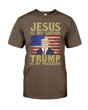 Jesus is my savior trump is my president T shirt Classic T-Shirt tile