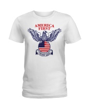 America First Trump 2020 Ladies T-Shirt thumbnail