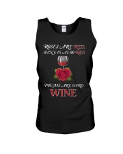 Roses Are Red Wine Is Also Red Poems Are Hard Wine Unisex Tank thumbnail